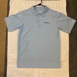 Columbia light blue polo Med.